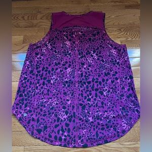 Lululemon leopard print sculpt tank